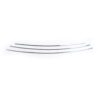 Chrom Kühlergrill Blenden (3 Stk, Edelstahl) Peugeot 407 2004-2011 Foto 3