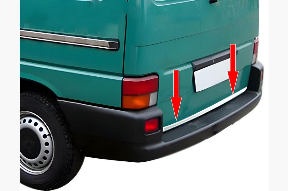 Volkswagen T4 Caravelle/Multivan 1990–2003 Kofferraum Ladekantenschutz Edelstahl OmsaLine, Heckklappe - 1 Tür Image