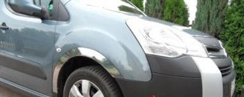 Citroen Berlingo 2008-2018 Radlaufleisten Edelstahl (4 Stk) 2 Seitentüren, Edelstahl Foto 9