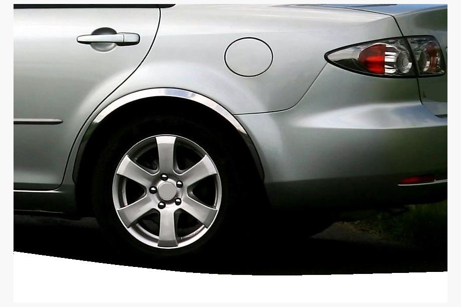 Mazda 6 2003-2008 Radlaufverkleidungen (4 Stk, Edelstahl) Image