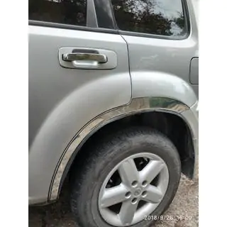 Radlaufverkleidungen (4 Stk, Edelstahl) Nissan X-trail T30 2002-2007 Foto 2