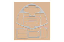 Kia Carens 1999-2012 Armaturenbrett Abdeckungen (2002-2006) Aluminium Foto 2