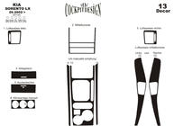 Kia Sorento I BL 2002-2009 Armaturenbrett Blenden Variante 1 (2003-2007) Carbon Foto 4