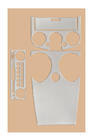 Mitsubishi Colt 2004-2012 Armaturenbrett Abdeckungen (2004-2007) Aluminium Foto 2