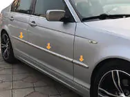 BMW 3 Series E46 1998-2006 Chrom Türleisten Edelstahl Foto 1