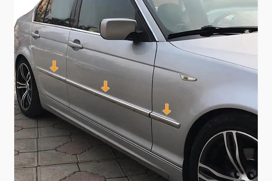 BMW 3 Series E46 1998-2006 Chrom Türleisten Edelstahl Image