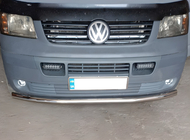 Volkswagen T5 Transporter 2003-2010 Vorderer Einzelrohrschutz (Edelstahl) Foto 1