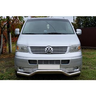 Frontschutzbügel Welle ST007 (Edelstahl) Volkswagen T5 Transporter 2003-2010 Foto 1