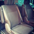 Volkswagen T5 Caravelle 2004-2010 Autositzbezüge (Kunstleder und Stoff, Premium) Komplettset Innenraum und Vordersitze (1+1) Foto 6