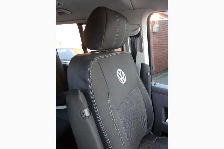 Volkswagen T5 Caravelle 2004-2010 Autositzbezüge (Kunstleder und Stoff, Premium) Foto 14