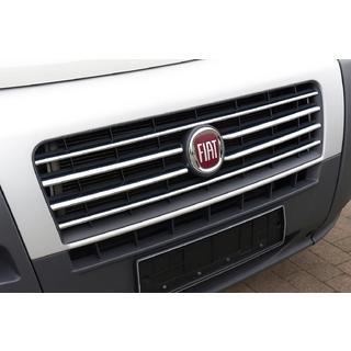 Chrom Kühlergrill Abdeckungen 2006-2014 (6 Stück, Edelstahl) Fiat Ducato 2006-2025 Foto 1