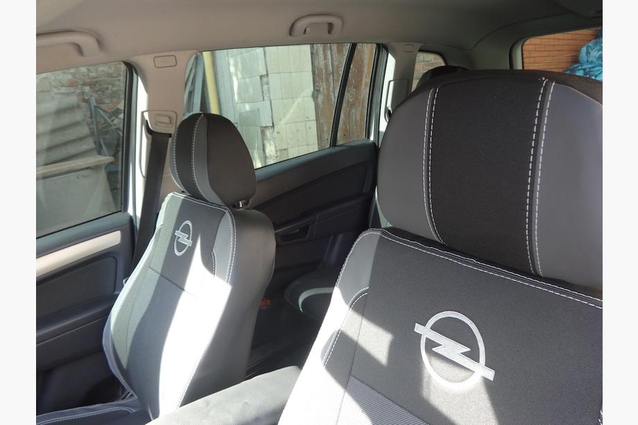 Opel Zafira B 2005–2011 Autositzbezüge (Kunstleder↗Stoff, Premium) Foto 8