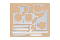 Renault Kangoo 1998-2008 Armaturenbrett Abdeckungen (Meric) Aluminium Foto 4