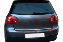 Volkswagen Golf 5 2003-2009 Kofferraumleiste Edelstahl Carmos - Türkischer Edelstahl Foto 2