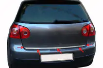 Volkswagen Golf 5 2003-2009 Kofferraumleiste Edelstahl Foto 2