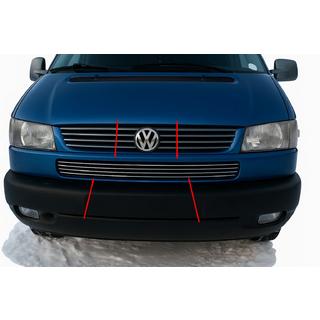 Zierleisten fur den unteren Kuhlergrill Schraghaube (4 Stk, Edelstahl) Volkswagen T4 Transporter 1990-2003 Foto 1