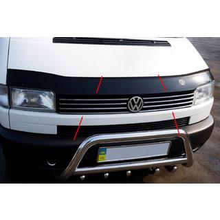 Chrom Grill Blenden Gerade Motorhaube (8 Stk, Edelstahl) Foto 1