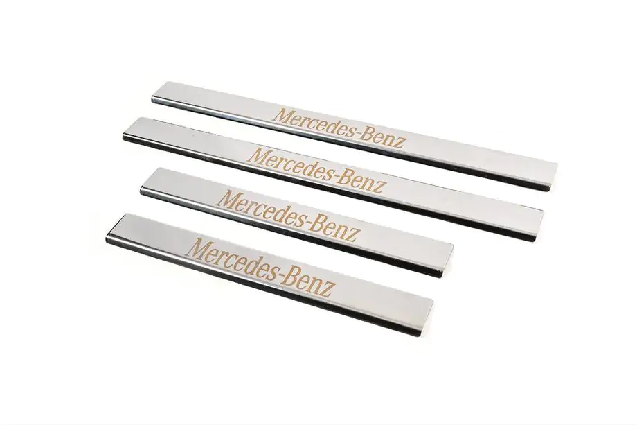 Mercedes E-class W210 1995-2002 Einstiegsleisten Edelstahl Carmos 4 Stück Image