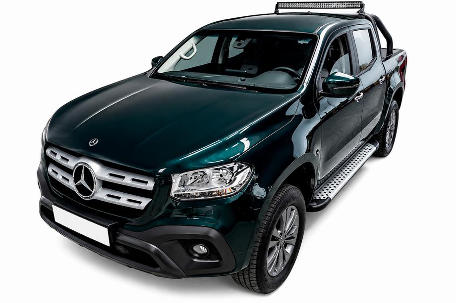 Mercedes X class 2017-2020 Trittbretter Allmond Grey (2 Stk., Aluminium) Image