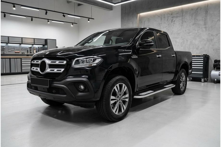 Mercedes X class 2017-2020 Seitenschweller Tayga Grey V2 (2 Stk., Aluminium) Image