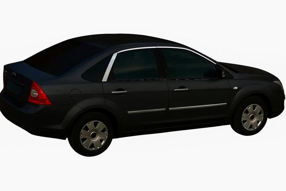Ford Focus II 2008-2011 Obere Fensterrahmenleisten HB (6 Stk, Edelstahl) Image