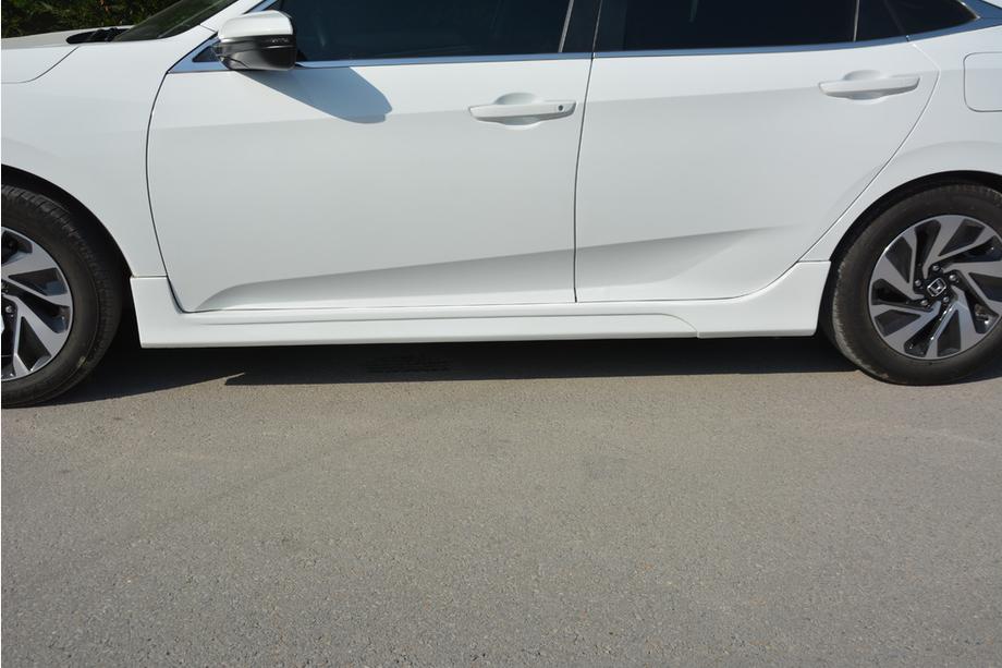 Honda Civic Sedan X 2016-2021 Seitenschweller (grundiert zum Lackieren) Foto 3
