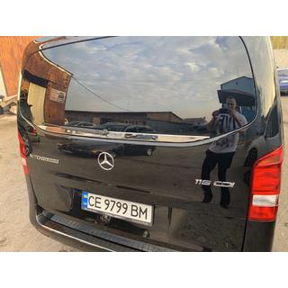 Chromleiste Heckscheibe (kleines Glas) Edelstahl Mercedes Vito/V-class W447 2014- Foto 4