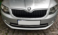 Skoda Octavia III A7 2013-2019 Edelstahl Frontstoßstangenabdeckung 13-17 Carmos - Türkischer Edelstahl Foto 5