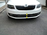 Skoda Octavia III A7 2013-2019 Edelstahl Frontstoßstangenabdeckung 13-17 Carmos - Türkischer Edelstahl Foto 1