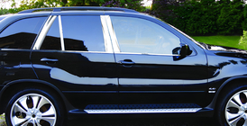 BMW X5 F15 2013-2018 Edelstahl Türsäulen Zierleisten Foto 1