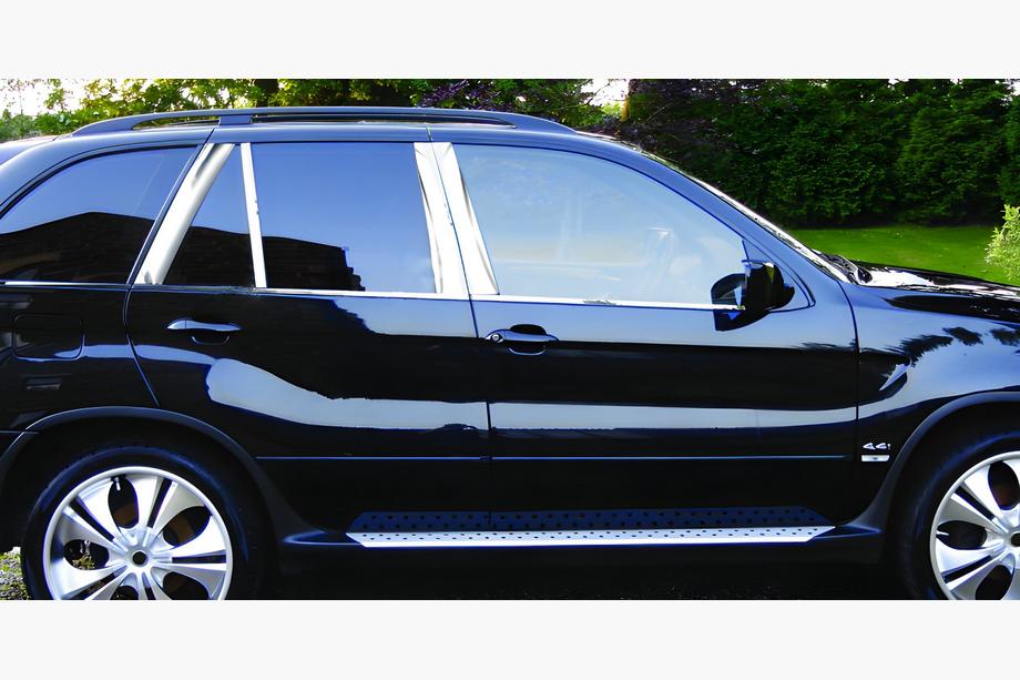 BMW X5 F15 2013-2018 Edelstahl Türsäulen Zierleisten Image