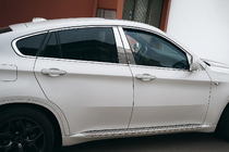BMW X6 E71 2008–2014 Komplette Fensterumrandung Edelstahl (10-tlg.) Foto 1