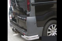 Nissan Primastar 2002-2014 Hintere Eckschutzrohre AK003-doppelt (Edelstahl) Foto 3