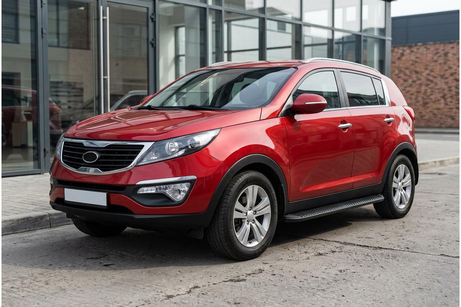 Kia Sportage 2010-2015 Seitenschweller Tayga Black (2 Stk., Aluminium) Foto 1