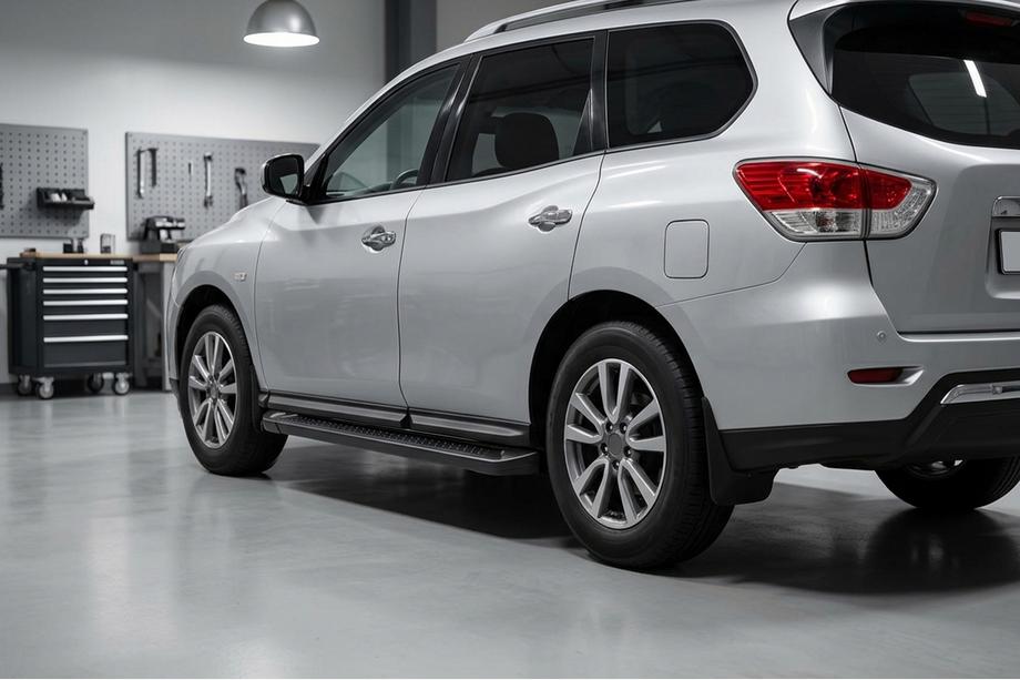 Nissan Pathfinder R52 2012-2021 Seitenschweller Allmond Black (2 Stk, Aluminium) Foto 1