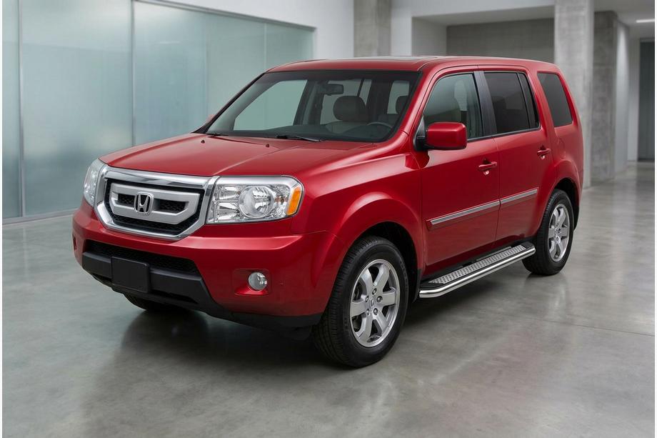 Honda Pilot 2008-2015 Seitenschweller Maydos V2 (2 Stk., Aluminium & Edelstahl) Image