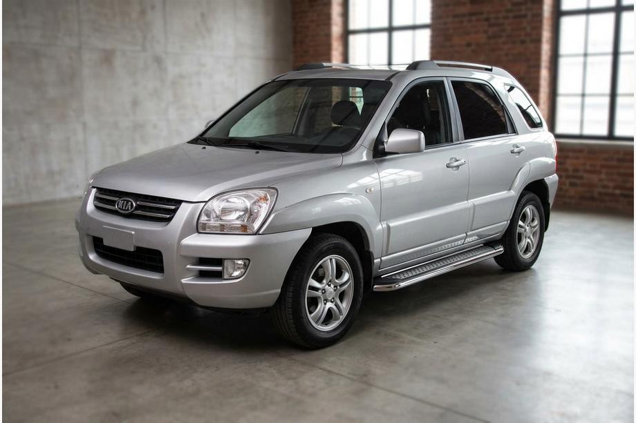 Kia Sportage 2004-2010 Seitenschweller Maydos V2 (2 Stk., Aluminium & Edelstahl) Image