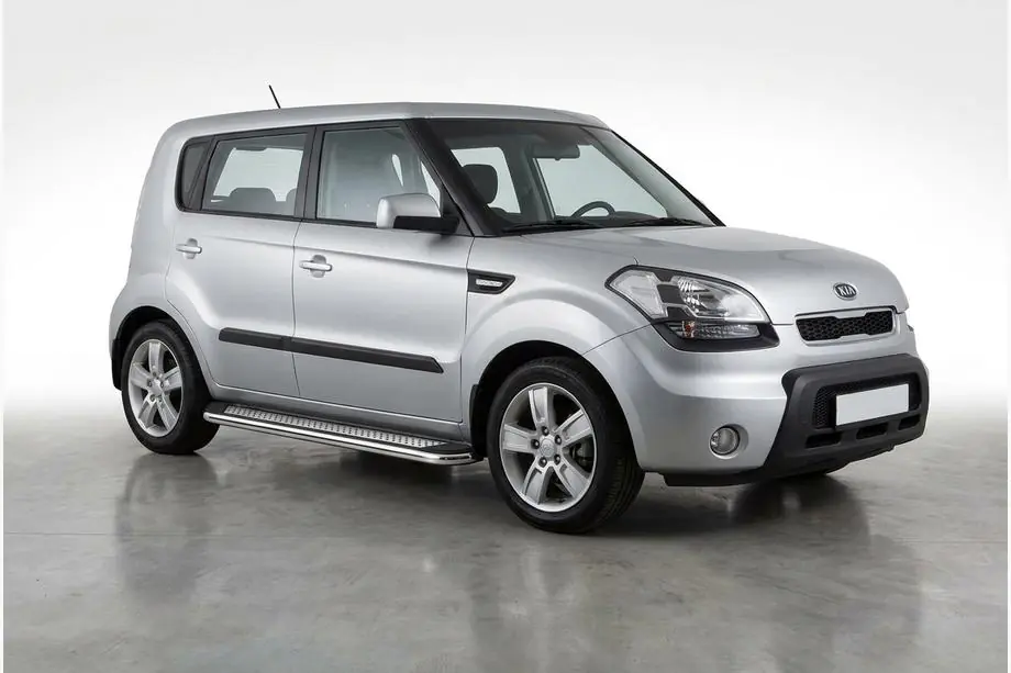 Kia Soul I 2008-2013 Seitenschweller Maydos V2 (2 Stk., Aluminium & Edelstahl) Image