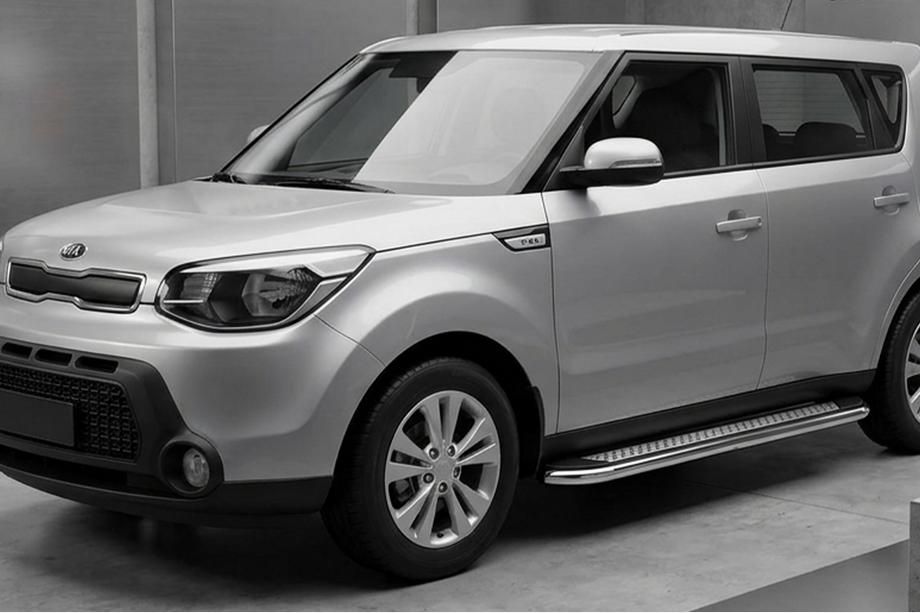 Kia Soul II 2013-2018 Seitenschweller Maydos V2 (2 Stk., Aluminium & Edelstahl) Foto 1