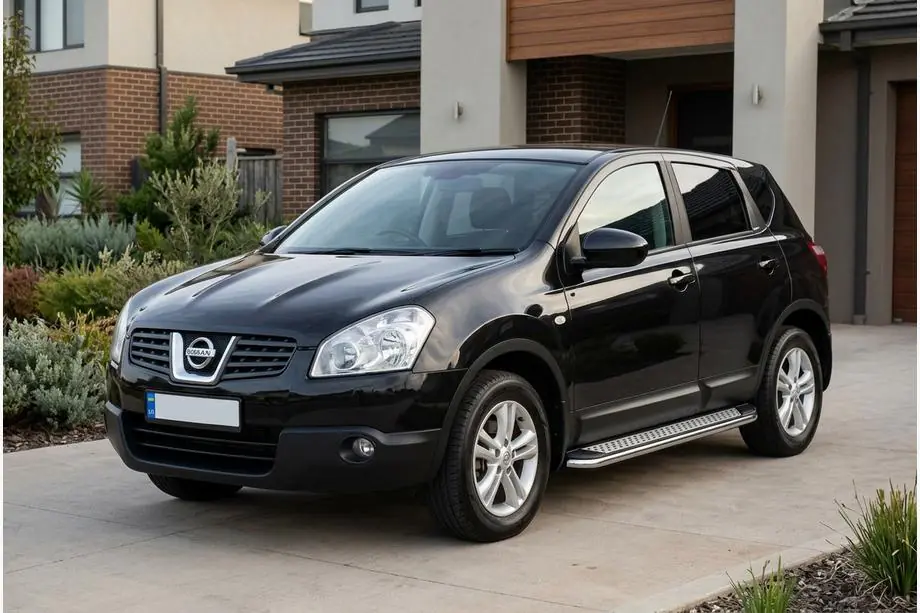 Nissan Qashqai 2007-2010 Seitenschweller Maydos V2 (2 Stk., Aluminium & Edelstahl) Image