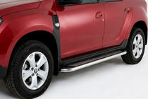 Dacia Duster 2018-2024 Seitenschweller Maydos V2 (2 Stk., Aluminium & Edelstahl) Foto 1