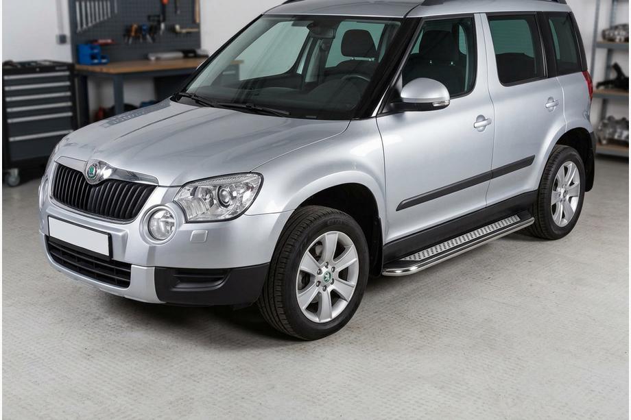 Skoda Yeti 2009-2017 Seitenschweller Maydos V2 (2 Stk., Aluminium & Edelstahl) Foto 1