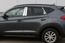 Hyundai Tucson TL 2016-2021 Edelstahl Säulenabdeckungen Foto 1