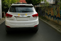 Hyundai IX-35 2010-2015 Chromleiste über dem Kennzeichen (breit) Chrom Kunststoff Foto 4
