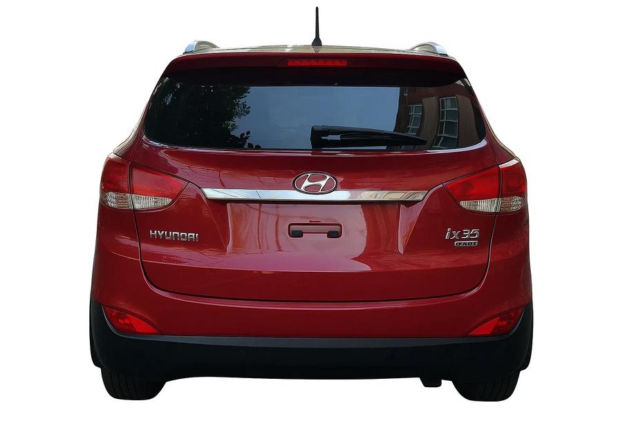 Hyundai IX-35 2010-2015 Chromleiste über dem Kennzeichen (breit) Chrom Kunststoff Image