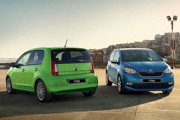 Übersicht über kompakte Fließheck Skoda Citigo