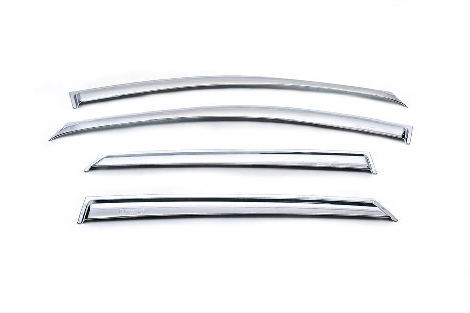 Hyundai IX-35 2010-2015 Windabweiser (4 Stk, Chrom) Image