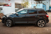 Nissan Qashqai 2007-2010 Windabweiser mit Chromleiste (4 Stk, Niken) Foto 4