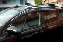 Nissan Qashqai 2010-2014 Windabweiser mit Chromleiste (4 Stk, Niken) Foto 1