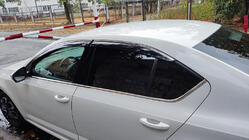 Skoda Octavia III A7 2013-2019 Windabweiser mit Chromleiste LiftBack (4 Stk, Niken) Foto 1